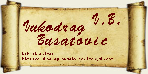 Vukodrag Bušatović vizit kartica